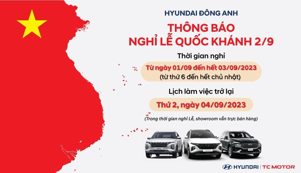 LỊCH NGHỈ LỄ QUỐC KHÁNH 2-9 NĂM 2023
